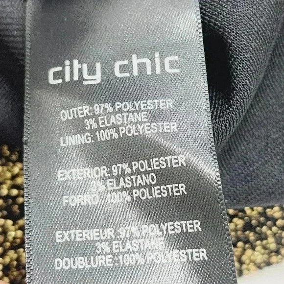 City Chic Strappy Shimmer Midi Sleeveless Sheath Dress Size S/ 16W - Picture 7 of 9